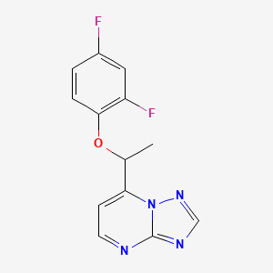 7-[1-(2,4-Difluorophenoxy)ethyl]-[1,2,4]triazolo[1,5-a]pyrimidine