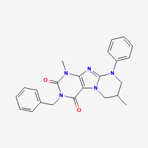 3-benzyl-1,7-dimethyl-9-phenyl-7,8-dihydro-6H-purino[7,8-a]pyrimidine-2,4-dione