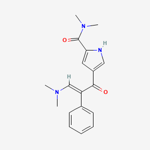 4-[3-(dimethylamino)-2-phenylacryloyl]-N,N-dimethyl-1H-pyrrole-2-carboxamide