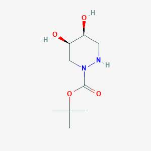 Tert-butyl (4S,5R)-4,5-dihydroxydiazinane-1-carboxylate