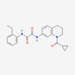 N-[1-(cyclopropanecarbonyl)-3,4-dihydro-2H-quinolin-7-yl]-N'-(2-ethylphenyl)oxamide