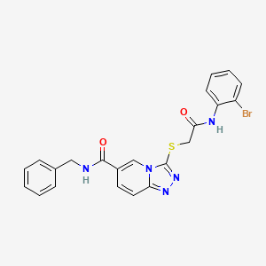 N-{7-[(4-fluorophenyl)sulfonyl]-1,4-dimethyl-2,3-dioxo-1,2,3,4-tetrahydroquinoxalin-6-yl}butanamide