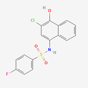 N-(3-chloro-4-hydroxynaphthalen-1-yl)-4-fluorobenzenesulfonamide