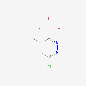molecular formula C6H4ClF3N2 B2372072 6-Chloro-4-methyl-3-(trifluoromethyl)pyridazine CAS No. 2408963-90-4