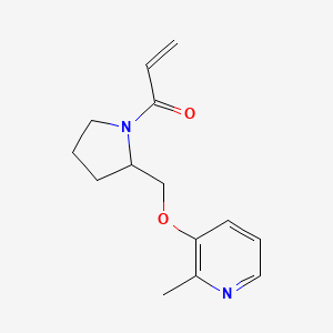 1-[2-[(2-Methylpyridin-3-yl)oxymethyl]pyrrolidin-1-yl]prop-2-en-1-one