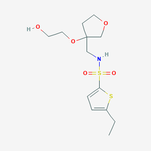 5-ethyl-N-((3-(2-hydroxyethoxy)tetrahydrofuran-3-yl)methyl)thiophene-2-sulfonamide
