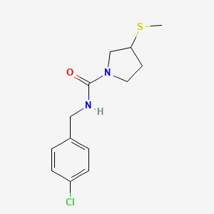 N-(4-chlorobenzyl)-3-(methylthio)pyrrolidine-1-carboxamide