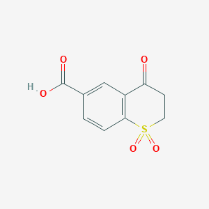 molecular formula C10H8O5S B2372095 1,1,4-Trioxo-2H,3H-benzo[E]thiin-6-carboxylic acid CAS No. 1391272-62-0