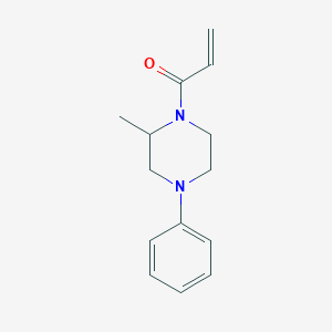 molecular formula C14H18N2O B2372103 1-(2-Methyl-4-phenylpiperazin-1-yl)prop-2-en-1-one CAS No. 2361638-73-3