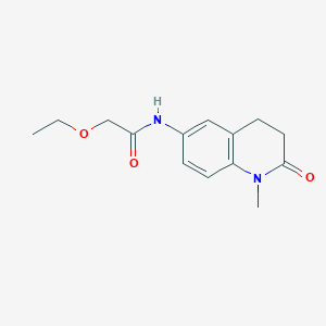 molecular formula C14H18N2O3 B2372123 2-ethoxy-N-(1-methyl-2-oxo-1,2,3,4-tetrahydroquinolin-6-yl)acetamide CAS No. 922054-16-8