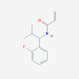 molecular formula C13H16FNO B2372128 N-[1-(2-Fluorophenyl)-2-methylpropyl]prop-2-enamide CAS No. 2361638-99-3