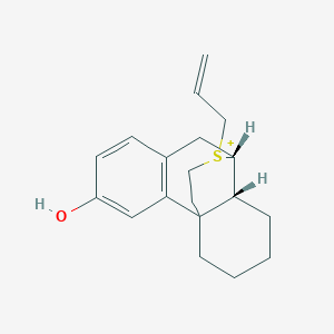 molecular formula C11H13F3O4S B237214 S-Allyl-3-hydroxy-17-thioniamorphinan CAS No. 132958-69-1