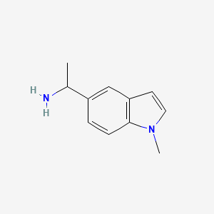 molecular formula C11H14N2 B2372172 1-(1-甲基-1H-吲哚-5-基)乙胺 CAS No. 1312949-64-6
