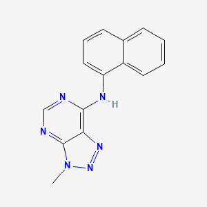 molecular formula C15H12N6 B2372177 3-甲基-N-萘-1-基三唑并[4,5-d]嘧啶-7-胺 CAS No. 899757-79-0