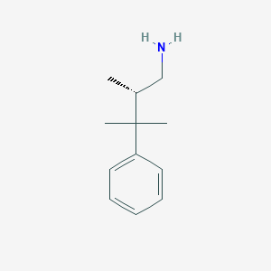 molecular formula C12H19N B2372182 (2S)-2,3-Dimethyl-3-phenylbutan-1-amine CAS No. 2248198-12-9