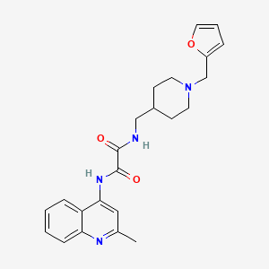 N1-((1-(furan-2-ylmethyl)piperidin-4-yl)methyl)-N2-(2-methylquinolin-4-yl)oxalamide
