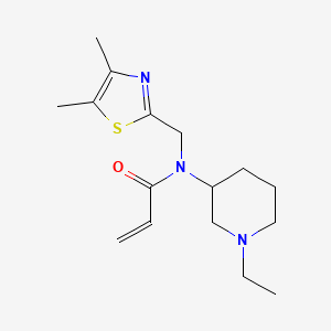 N-[(4,5-Dimethyl-1,3-thiazol-2-yl)methyl]-N-(1-ethylpiperidin-3-yl)prop-2-enamide