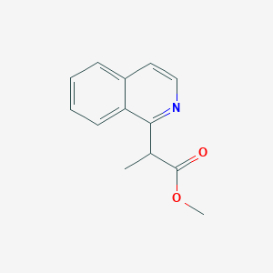 molecular formula C13H13NO2 B2372239 Methyl 2-(isoquinolin-1-yl)propanoate CAS No. 2119308-23-3