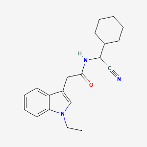 molecular formula C20H25N3O B2372240 N-[cyano(cyclohexyl)methyl]-2-(1-ethyl-1H-indol-3-yl)acetamide CAS No. 1376151-71-1