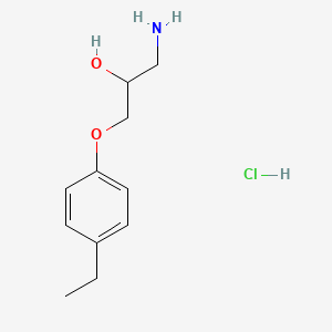 molecular formula C11H18ClNO2 B2372241 1-Amino-3-(4-ethylphenoxy)propan-2-ol;hydrochloride CAS No. 2109019-34-1