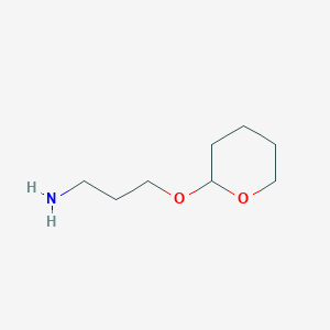 molecular formula C8H17NO2 B2372248 3-(Oxan-2-yloxy)propan-1-amine CAS No. 75744-51-3