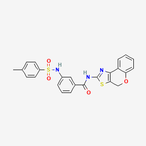 molecular formula C24H19N3O4S2 B2372318 N-(4H-chromeno[4,3-d]thiazol-2-yl)-3-(4-methylphenylsulfonamido)benzamide CAS No. 898441-05-9