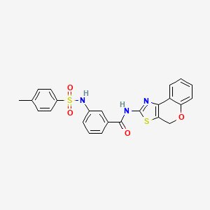 molecular formula C24H19N3O4S2 B2372318 N-(4H-色满并[4,3-d]噻唑-2-基)-3-(4-甲基苯磺酰氨基)苯甲酰胺 CAS No. 898441-05-9