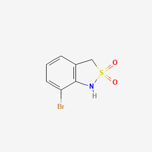 molecular formula C7H6BrNO2S B2372320 7-Bromo-1,3-dihydro-2,1-benzothiazole 2,2-dioxide CAS No. 2167917-56-6