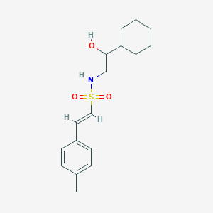 molecular formula C17H25NO3S B2372352 (E)-N-(2-cyclohexyl-2-hydroxyethyl)-2-(p-tolyl)ethenesulfonamide CAS No. 1396892-46-8