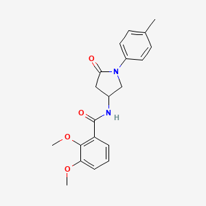molecular formula C20H22N2O4 B2372358 2,3-dimethoxy-N-(5-oxo-1-(p-tolyl)pyrrolidin-3-yl)benzamide CAS No. 896365-30-3