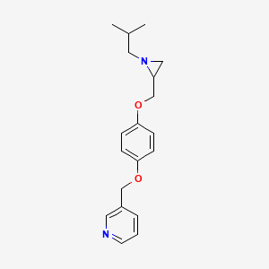 3-[[4-[[1-(2-Methylpropyl)aziridin-2-yl]methoxy]phenoxy]methyl]pyridine