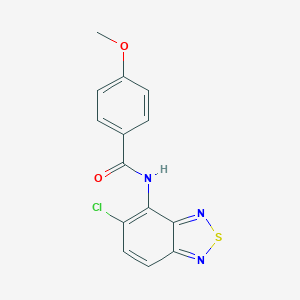 molecular formula C14H10ClN3O2S B237238 N-(5-chloro-2,1,3-benzothiadiazol-4-yl)-4-methoxybenzamide 