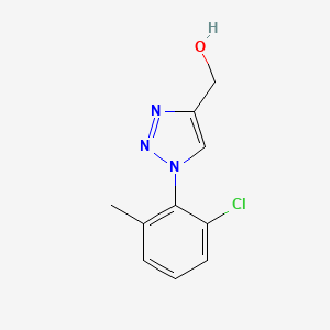molecular formula C10H10ClN3O B2372383 [1-(2-氯-6-甲基苯基)-1H-1,2,3-三唑-4-基]甲醇 CAS No. 2097988-95-7