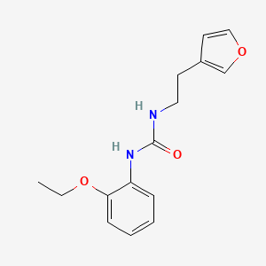 molecular formula C15H18N2O3 B2372401 1-(2-Ethoxyphenyl)-3-(2-(furan-3-yl)ethyl)urea CAS No. 1428378-15-7