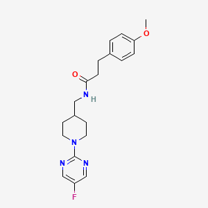 N-((1-(5-fluoropyrimidin-2-yl)piperidin-4-yl)methyl)-3-(4-methoxyphenyl)propanamide