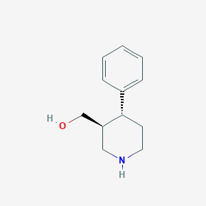 molecular formula C12H17NO B2372448 [(3S,4R)-4-phenylpiperidin-3-yl]methanol CAS No. 105812-73-5; 1808467-33-5