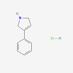 molecular formula C10H12ClN B2372463 3-phenyl-2,5-dihydro-1H-pyrrole hydrochloride CAS No. 97382-92-8