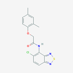 molecular formula C16H14ClN3O2S B237249 N-(5-chloro-2,1,3-benzothiadiazol-4-yl)-2-(2,4-dimethylphenoxy)acetamide 