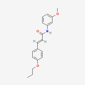 molecular formula C19H21NO3 B2372526 (2E)-N-(3-methoxyphenyl)-3-(4-propoxyphenyl)prop-2-enamide CAS No. 433956-59-3