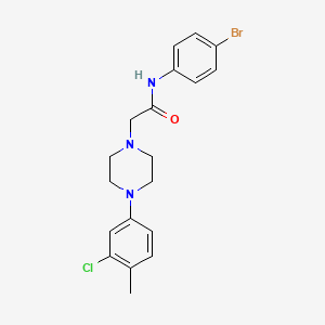 molecular formula C19H21BrClN3O B2372535 N-(4-bromophenyl)-2-[4-(3-chloro-4-methylphenyl)piperazin-1-yl]acetamide CAS No. 667891-32-9