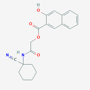 molecular formula C20H20N2O4 B2372598 [(1-Cyanocyclohexyl)carbamoyl]methyl 3-hydroxynaphthalene-2-carboxylate CAS No. 923911-61-9