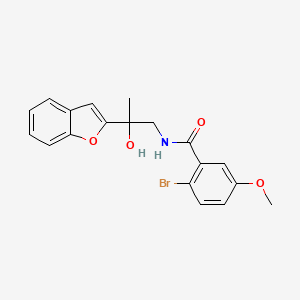 N-(2-(benzofuran-2-yl)-2-hydroxypropyl)-2-bromo-5-methoxybenzamide