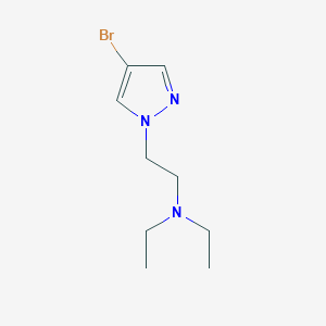 molecular formula C9H16BrN3 B2372625 [2-(4-Bromopyrazol-1-yl)ethyl]diethylamine CAS No. 1179195-83-5