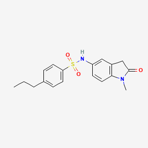 N-(1-methyl-2-oxoindolin-5-yl)-4-propylbenzenesulfonamide