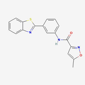 N-(3-(benzo[d]thiazol-2-yl)phenyl)-5-methylisoxazole-3-carboxamide