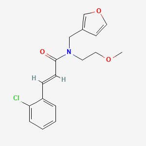 (E)-3-(2-chlorophenyl)-N-(furan-3-ylmethyl)-N-(2-methoxyethyl)acrylamide