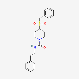 4-(benzylsulfonyl)-N-phenethylpiperidine-1-carboxamide