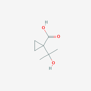 molecular formula C7H12O3 B2372646 Cyclopropanecarboxylic acid, 1-(1-hydroxy-1-methylethyl)- CAS No. 1447944-22-0