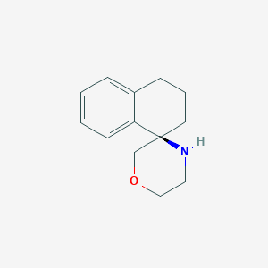 molecular formula C13H17NO B2372652 3',4'-dihydro-2'H-spiro[morpholine-3,1'-naphthalene] CAS No. 1540690-55-8