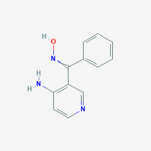molecular formula C8H9ClF3N B237267 N-[(4-Aminopyridin-3-yl)(phenyl)methylidene]hydroxylamine CAS No. 136227-16-2